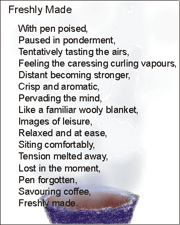 Freshly Made poetry post card